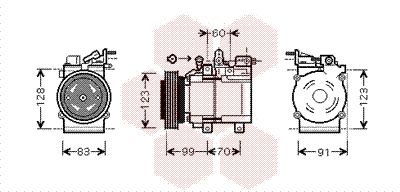 VAN WEZEL Компрессор, кондиционер 8200K138